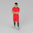 cristiano-ronaldo-portugal-ready-for-full-color-3d-printing-3d-model-obj-stl-wrl-wrz-mtl (11).jpg Cristiano Ronaldo Portugal ready for full color 3D printing
