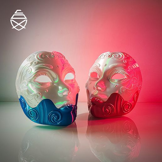 🎨 Geisha Mask・ 3D File for 3D printing・Cults