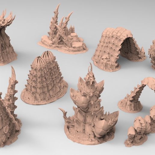 Tyty bug party terrain remix Part 8 Free 3D print model 3D model