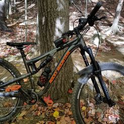 20211008_150415.jpg STL file Mountain bike, fatbike & bicycle Milwaukee M18 battery holder + Bosch for lights・3D printer design to download