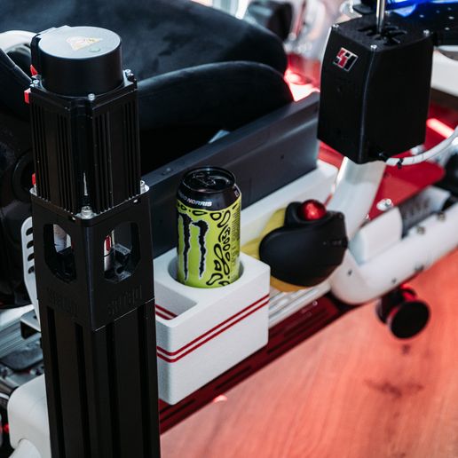 Pit Box — Support latéral pour Oplite GTR S8  ( Logitech K400, canette, Glove box )