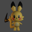 front.png Pikachu (Pokémon Reboot)  - 3D Model