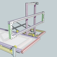Y_Rails.png CNC-type frame made of makerbeam profile with two types of ball bearing