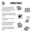 > CANDLE MOLD 1. Close the mold and keep it closed (rubber band, string...) Place the mold on a flat surface 2. with the hole facing up 2. Place the wick inside the mold, leaving a few centimeters outside the hole Oo 3. Melt the wax in a saucepan over low heat 4. When it’s completely melted, A. pour the wax into the mold through the hole to the top ). Keep the wick straight in the | middle of the hole (toothpicks, she clamp...) 6. 6. Leave to set for about a day, if necessary place in the freezer to facilitate unmoulding 7. Remove the rubber band, open the mould on the axis so as not to damage the candle 8. Light the candle, enjoy! - Contact : 3d.lucid@gmail.com OWL CANDLE MOLD