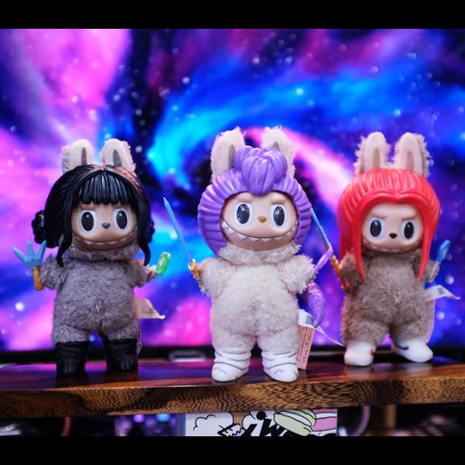 DSCF0239.jpg Labubu Accessories Toys - Rumi Set Cosplay (Hair - Weapon - lightstick) KPop Demon Hunters