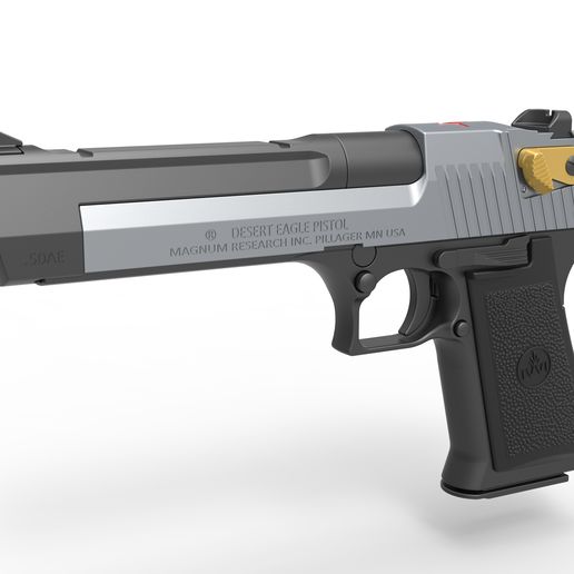 Pistol Desert Eagle of Ivan Checkov from the movie Boondock Saints 1999 3D model