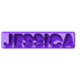 Jessica_Standard.STL Jessica 3D Nametag - 5 Fonts