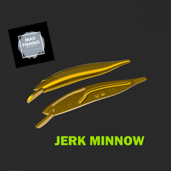 jerk.png STL-Datei Jerk Minnow Harter Köder・3D-druckbare Vorlage zum herunterladen