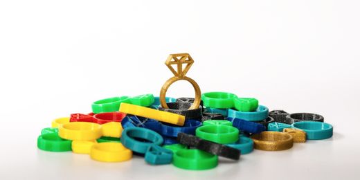 Hier ist eine Auswahl der besten Ringe 3D-Modelle, die Sie mit einem 3D-Drucker herstellen können