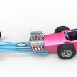 9.jpg Diecast Dragster old school à moteur avant avec coque Version 5 Echelle 1:25