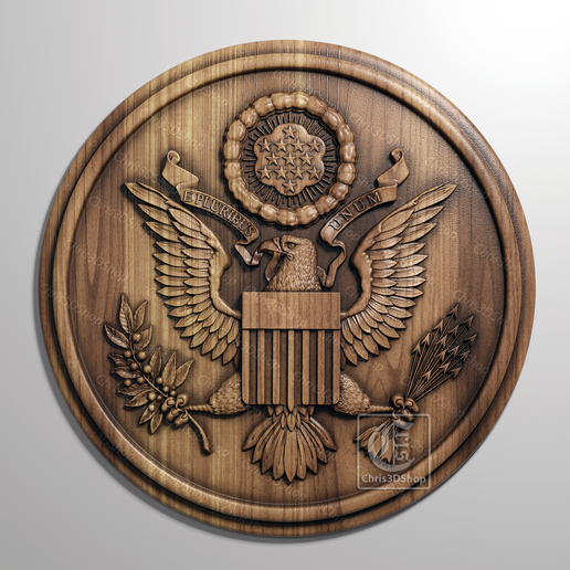 Great Seal of the United States - Digital model for CNC in STL format 3D model