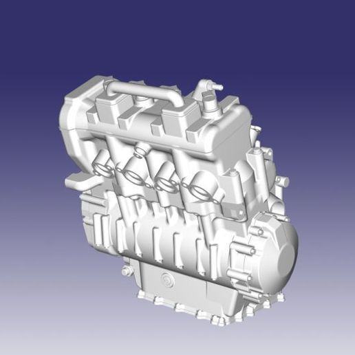 👽 Kawasaki ZX-6R engine・ STL File for 3D printing・Cults