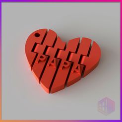 STL file heart key holder・3D printer model to download・Cults