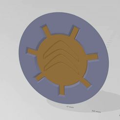 centre roue 2 citroen.JPG STL-Datei wheel center cap peugeot citroen herunterladen • Objekt zum 3D-Drucken, dderaedt