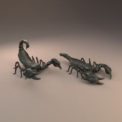 Emperor_scorpion_1.jpg Emperor scorpion for 3D printing - pre supported