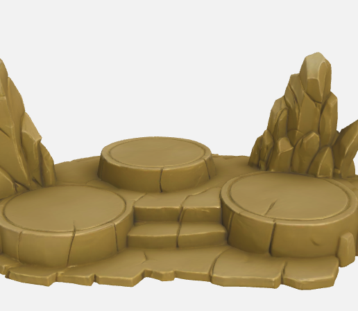base for 3 figures 3D model