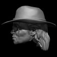 4.jpg Michael Jackson Headsculpt - Hat Version - 1:6 & 1:12 Scale STL & OBJ