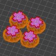 sakura.jpg Sakura Flower Cherry Blossom Tyre Valve Stem Cap Car