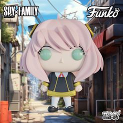 spyfamilyanya.jpg STL-Datei Funko Pop Anya Fälscher Spy X Familie・Modell zum Herunterladen und 3D-Drucken