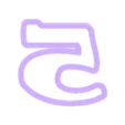 5.stl sherk - alphabet font - cookie cutter