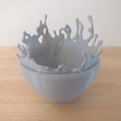 IMG_20180711_114649.jpg Free STL file Water Splash in Bowl・3D printing idea to download
