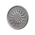 Sun-coin-09.jpg Sun relif coin 3D print model