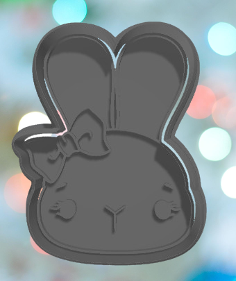Bunny Face with Bow