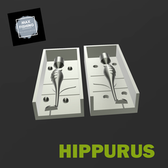 hippcontre.png STL-Datei Gegen Muschel Softköder "Hippurus"・3D-druckbare Vorlage zum herunterladen