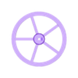 SpokedWheel5-4mm-3.5CS-93ID.stl Parametric Robot Wheel (Spoked)