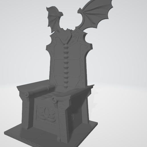 🦸 Hades Throne - Saint Seiya・ OBJ File for 3D printing・Cults