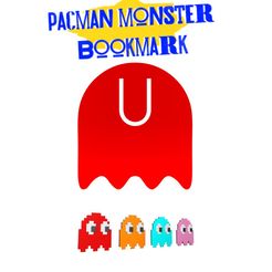 PACMAN MONSTER. BOOKMARK BOG STL file Pacman Monster Bookmark・3D print design to download, ClawRobotics