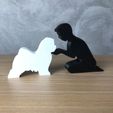 IMG-20240325-WA0107.jpg Boy and his Lhasa Apso for 3D printer or laser cut