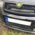IMG_5455.jpg Emblem rs holder for honeycomb grill on Fabia RS