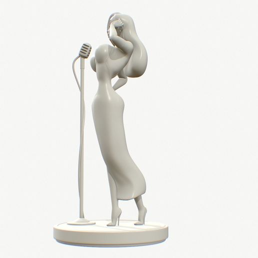 screenshot005.jpg Jessica Rabbit - Classic Glamour Pose 3D Printable Model (Multi part STL)