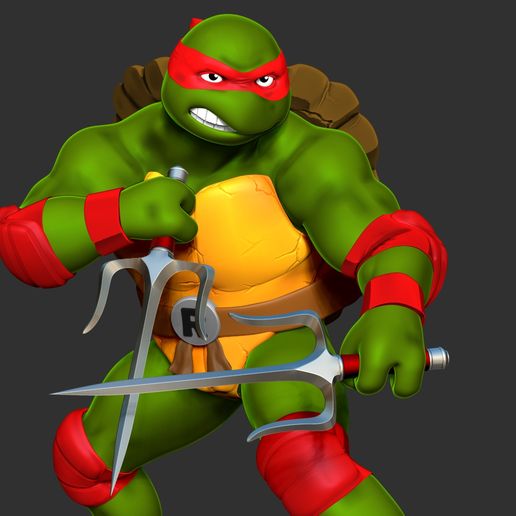 Close2.jpg Fichier 3D Raphael - Tortues Ninja de Teenage Mutant・Plan à imprimer en 3D à télécharger, nlsinh