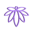 Lotus Flower.stl Ohrringe, Anhänger oder Charm als Lotus-Blüte