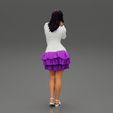 Girl-0027.jpg Woman posing wearing Fashion model in beauty dress 3D Print Model