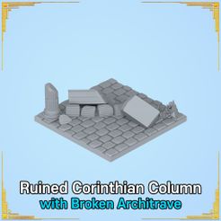 001.jpg 3D file Ruined Corinthian Column with Broken Architrave・3D print design to download