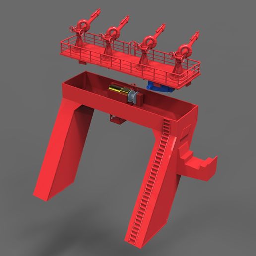 🔥 Fire monitor A-Frame Seabex One 1:75 ship model・ STL File for ・Cults