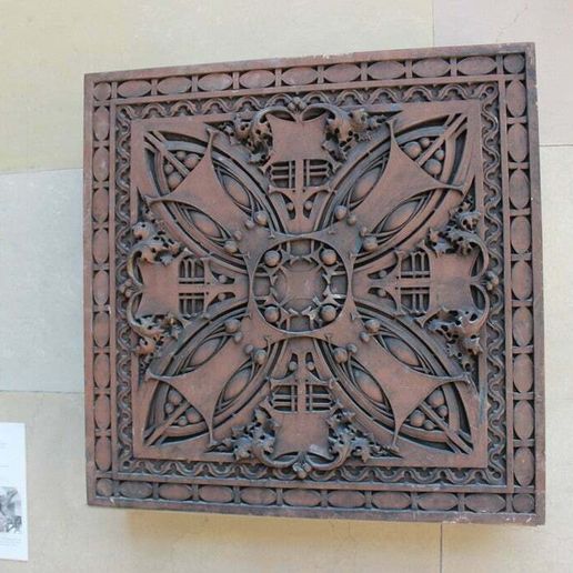 IMG_2784.jpg Louis H. Sullivan American, Felsenthal, Eli B., Store: Decorative Panel with Central Circular Foliate Design