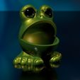 Frog-Man1.jpg Frog thread-eater bowl table garbage can