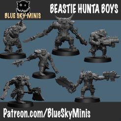 beastie-hunta-boys.jpeg 3D-Datei Beastie Hunta Boys・3D-druckbares Modell zum Herunterladen, BlueSkyMiniatures