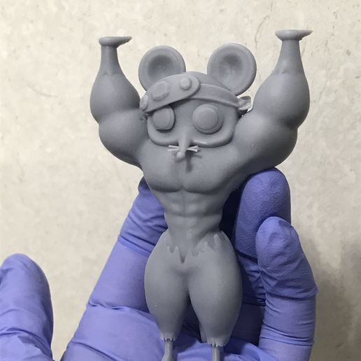 Muscle Mice *Manga Style* Pose 1 3D model