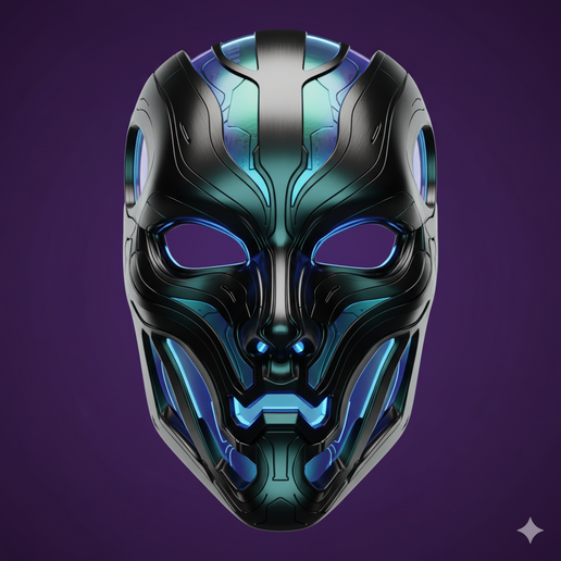 printable mask, combat mask STL, 3D printed mask, tribal mask STL, cyberpunk mask STL, werewolf mask STL, easy to print mask, twisted grin mask STL, mythology mask STL, assembled mask STL, beast mask STL, low poly mask STL, android mask STL, skull mask ST