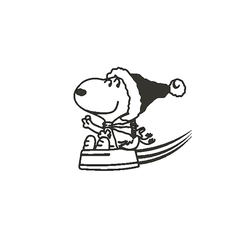SnoopyChristmas.png STL-Datei Snoopy Weihnachten・3D-druckbares Modell zum herunterladen, miguelonmex