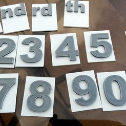 63562622a96c251ac4ca2e99699f10e1_display_large.jpg Free STL file Single numbers on back-plate.・3D printer design to download