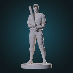 Render_06.png Baseball Player Batter model 3D
