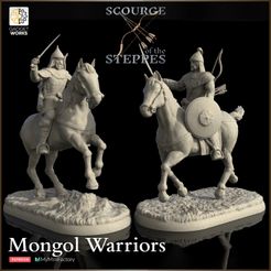 720X720-release-horse-warriors-1.jpg 2 Mongolian Mounted Warriors - Scourge of the Steppes