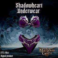 pre.jpg 3D file Shadowheart Underwear Set Baldurs Gate 3・3D print model to download