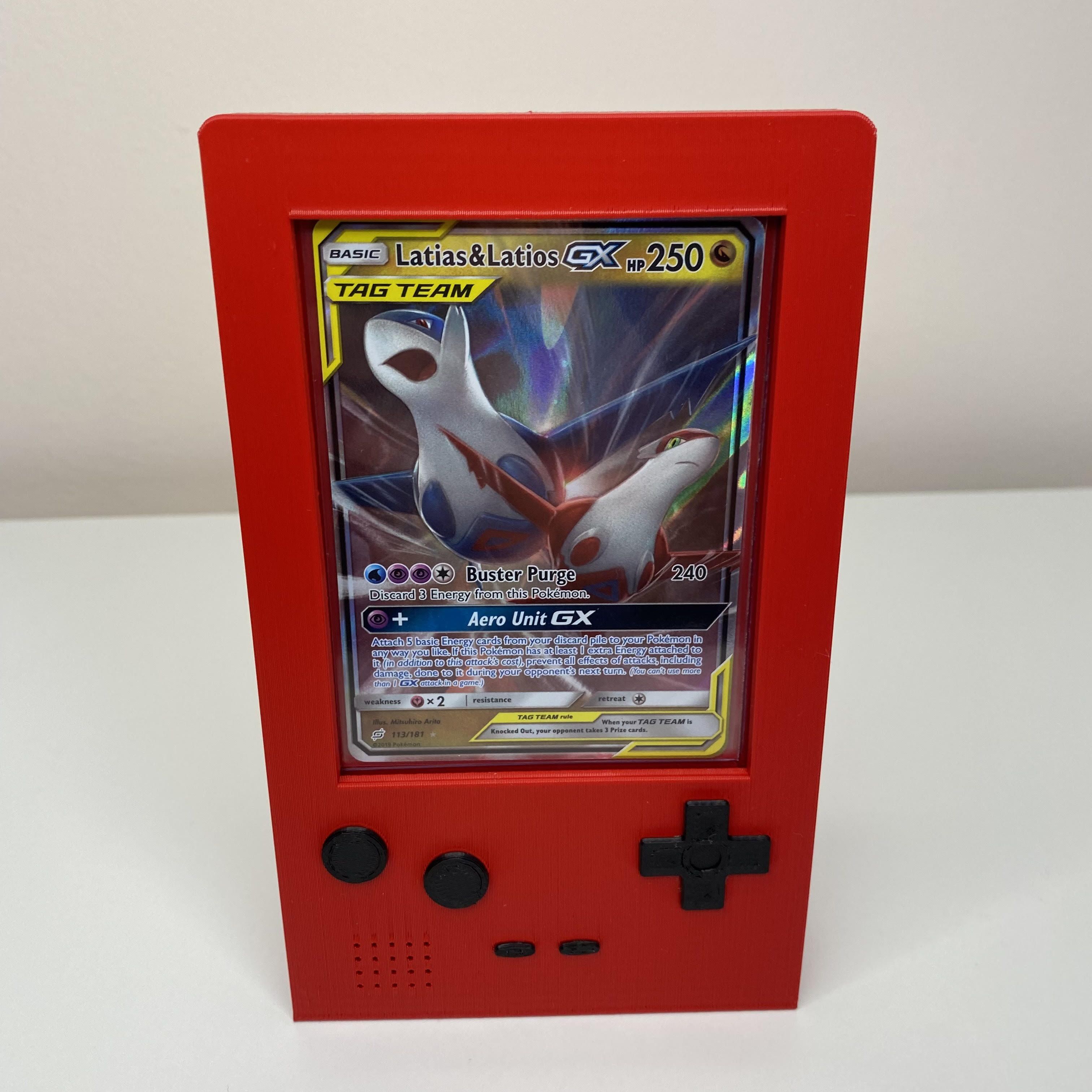 STLDatei Gameboy Toploader Kartenständer / Halter für Pokemon / Magic / Yu Gi Oh Karten・3D